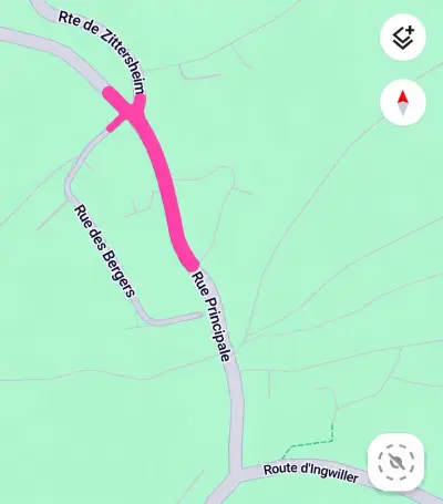 Travaux D9, La Petite Pierre, Rue Principale entre le croisement avec la route de Zittersheim jusqu’à la rue des Bergers.