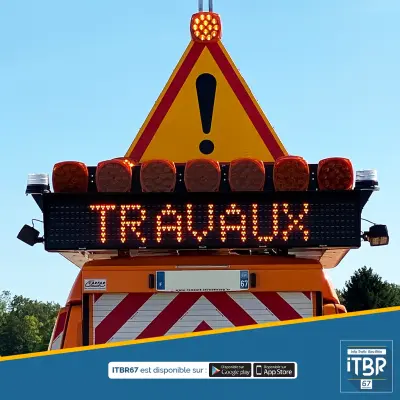 Travaux D1004, M351 et M35, secteur Strasbourg