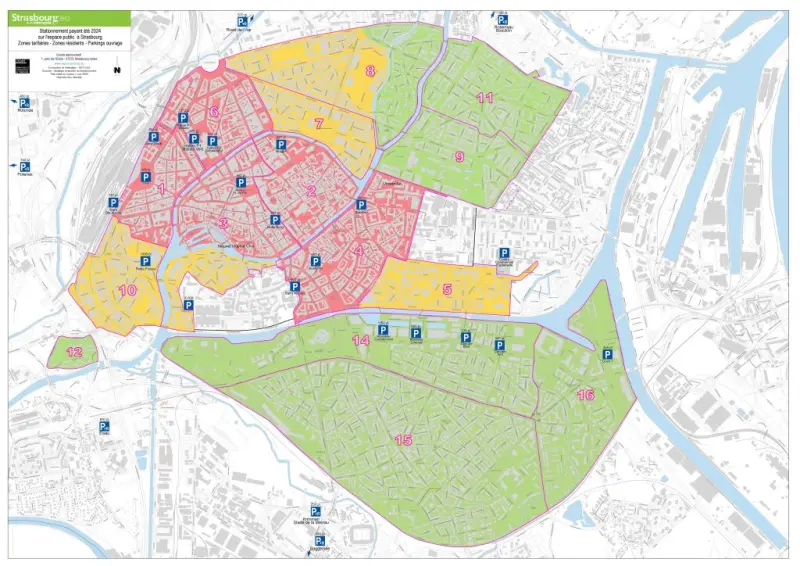Les zones de stationnement