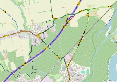 Travaux D248, Seltz, à la sortie direction Munchhausen.