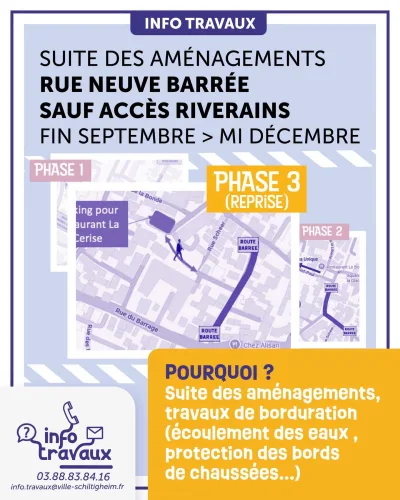 Travaux Schiltigheim, Rue Neuve.