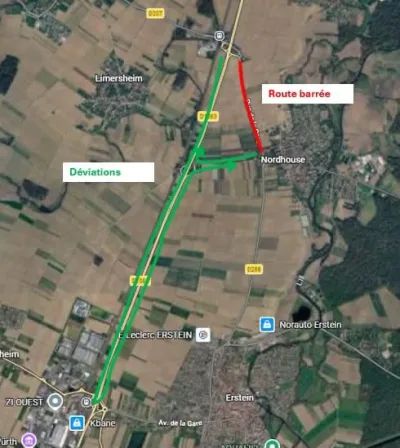 Travaux D288 et D83, Nordhouse.