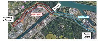 Travaux Strasbourg, secteur Port Autonome de Strasbourg, Rue du Rhin Napoléon.