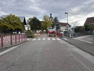 Travaux Roeschwoog, Rue des Cigognes.