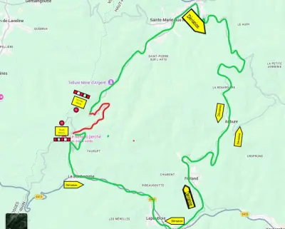 Travaux D48, Sainte Marie aux Mines, entre La Petite Liepvre et le Col des Bagenelles
