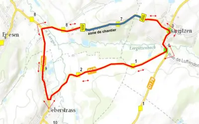 Travaux D17, entre Friesen et Largitzen