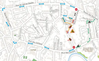 Travaux Strasbourg, secteur Koenigshoffen, Rue Henri Frenay.