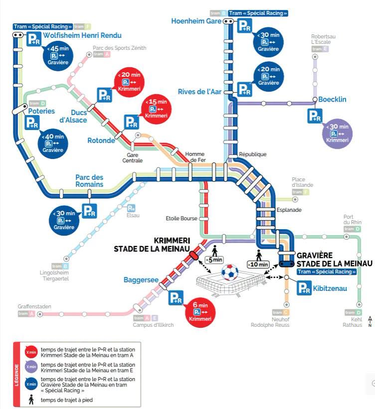 Carte des parkings (CTS)
